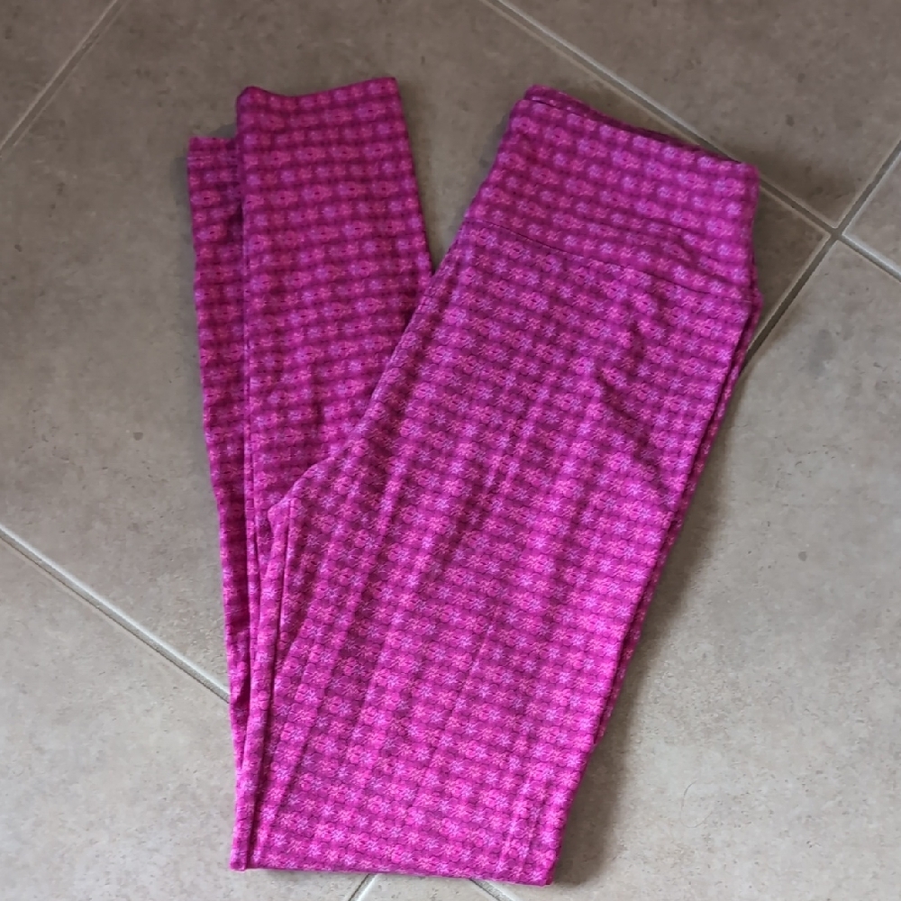 Pink Patterned Lularoe Leggings